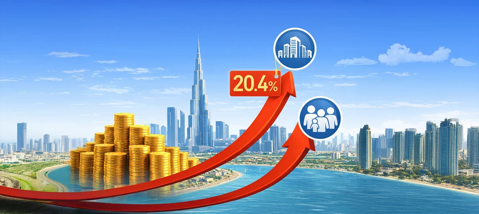 Dubai Property Prices Soar 20.4% in Prime Locations – Market Outlook
