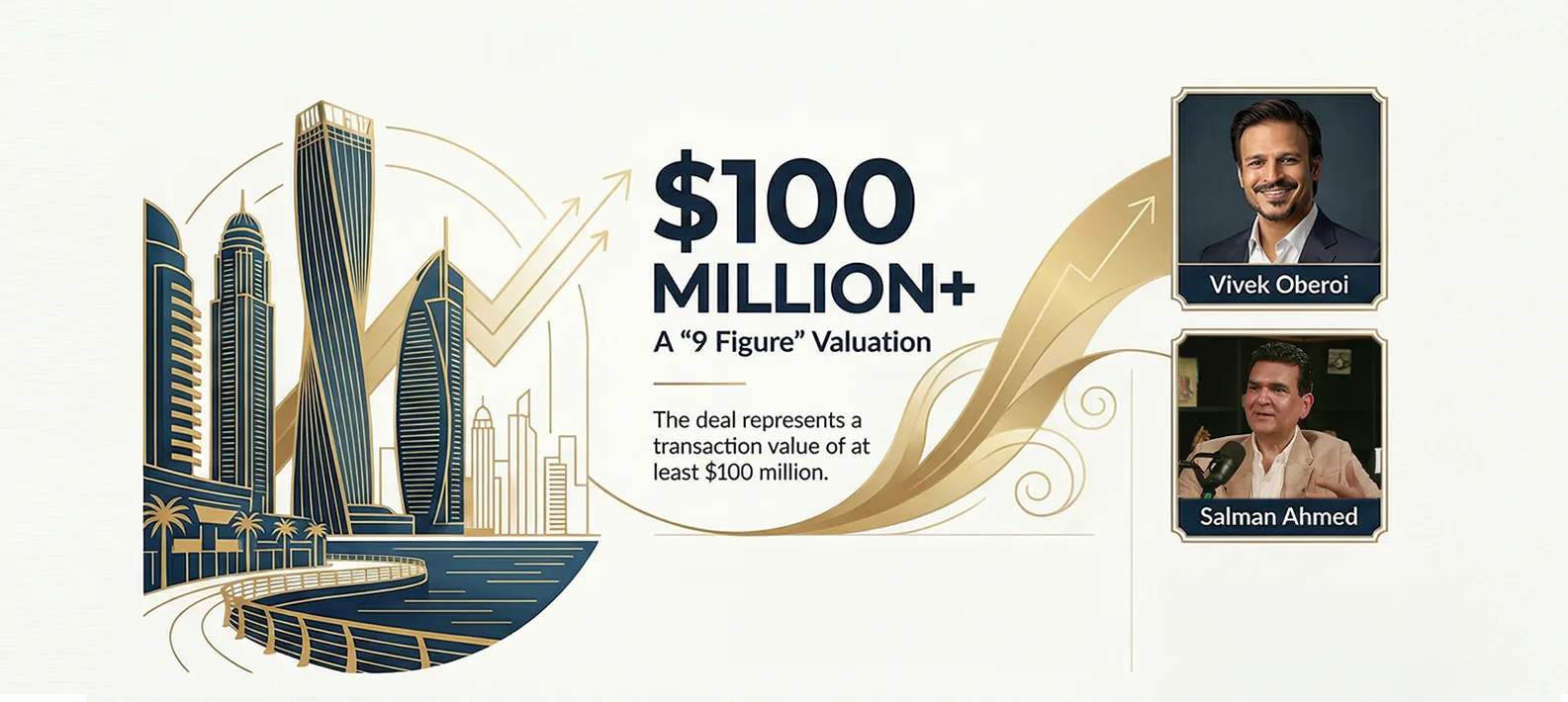 Vivek Oberoi & Salman Ahmed Close Landmark "9 Figure" Dubai Marina Deal