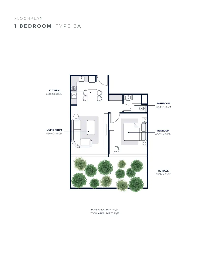 1 Bedroom Apartments