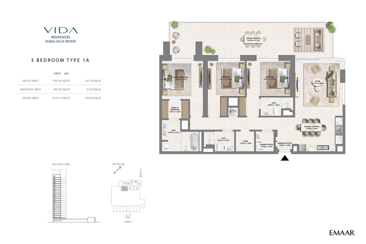 3 Bedroom Apartments