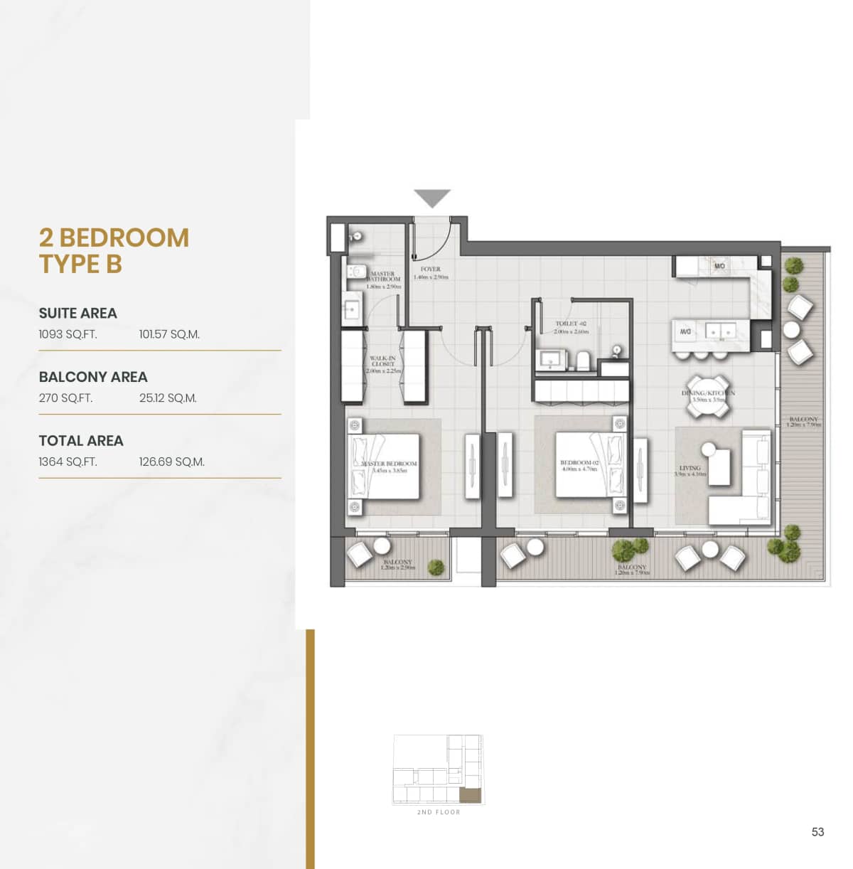 2 Bedroom Apartments