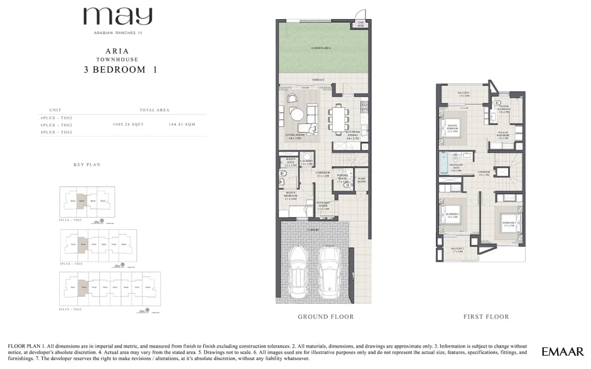3 Bedroom Townhouses