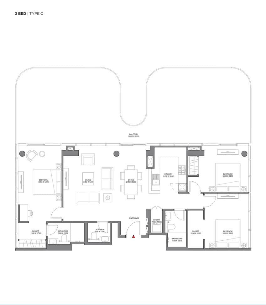 3 Bedroom Apartments