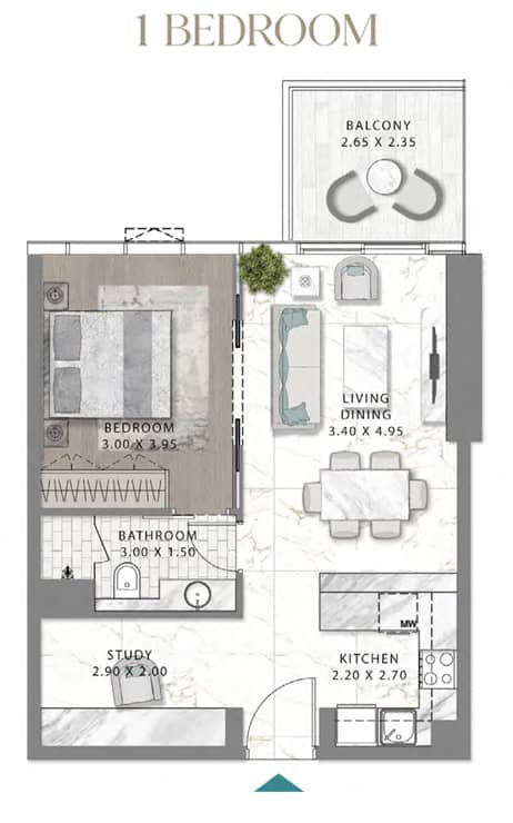 1 Bedroom Apartments