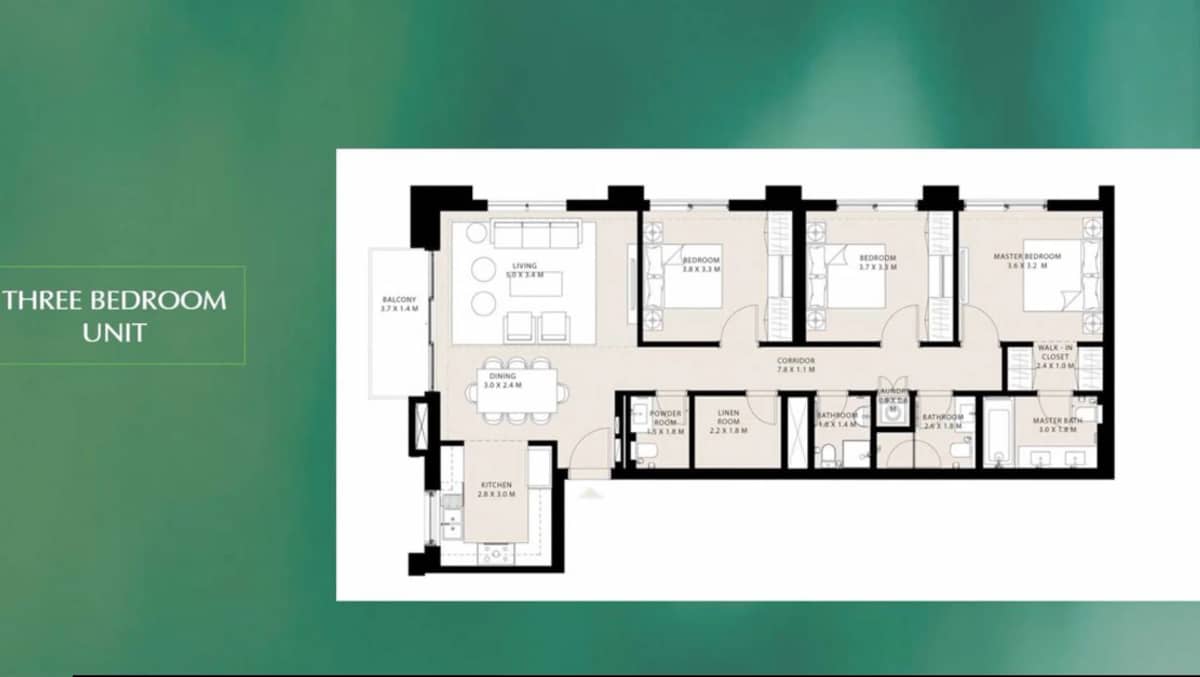 3 Bedroom Apartments