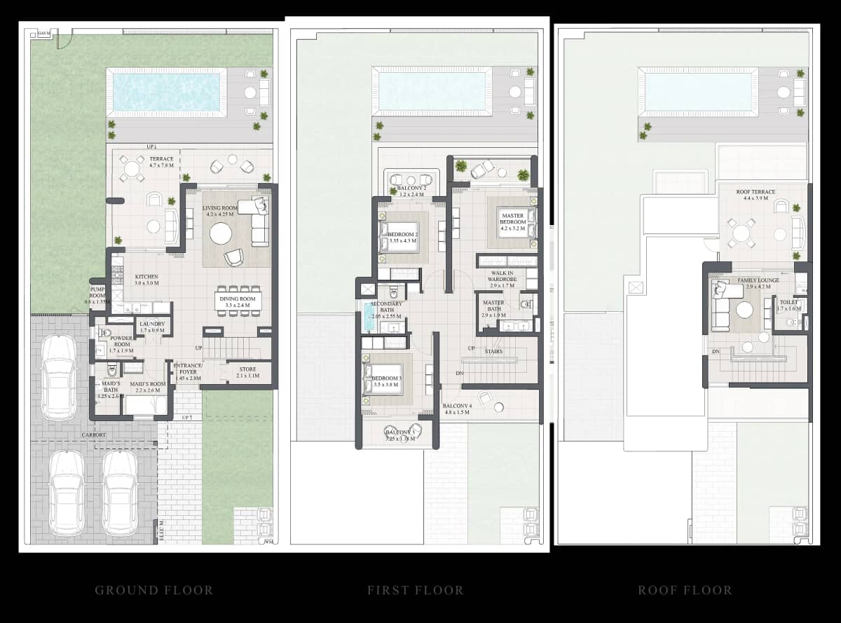 3 Bedroom Twin Villas