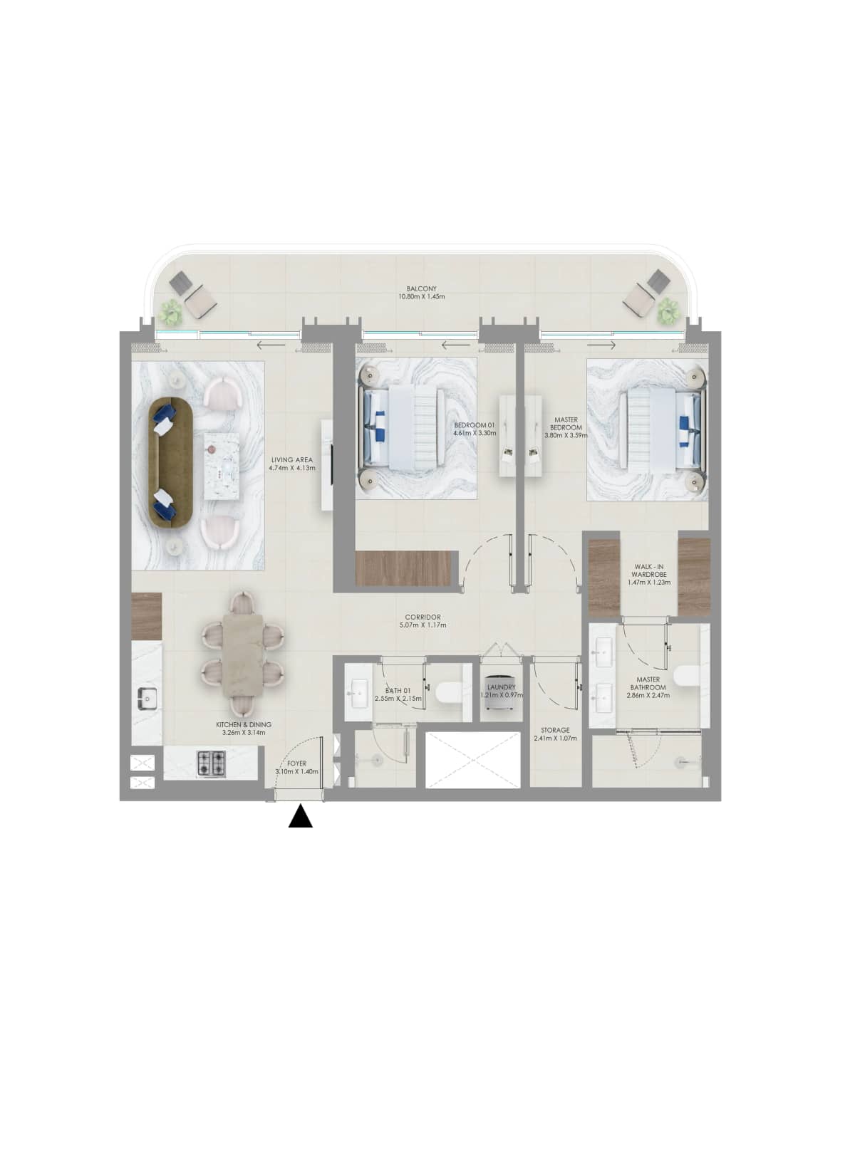 2 Bedroom Apartment-2