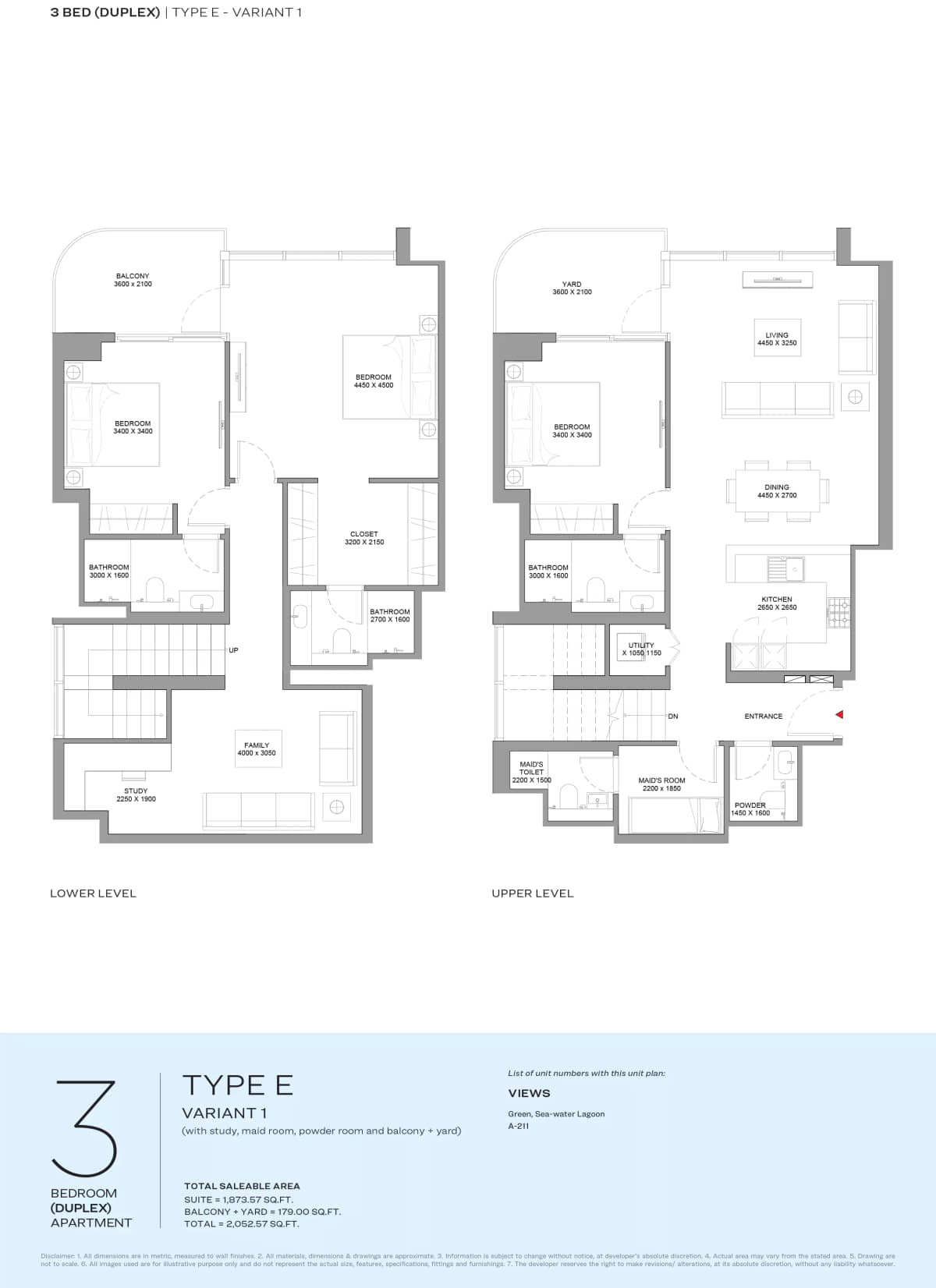 3 Bedroom Appartment Type-2