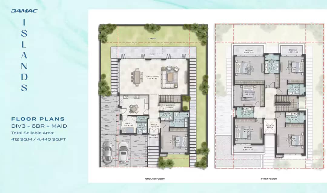 6 Bedrooms Apartments