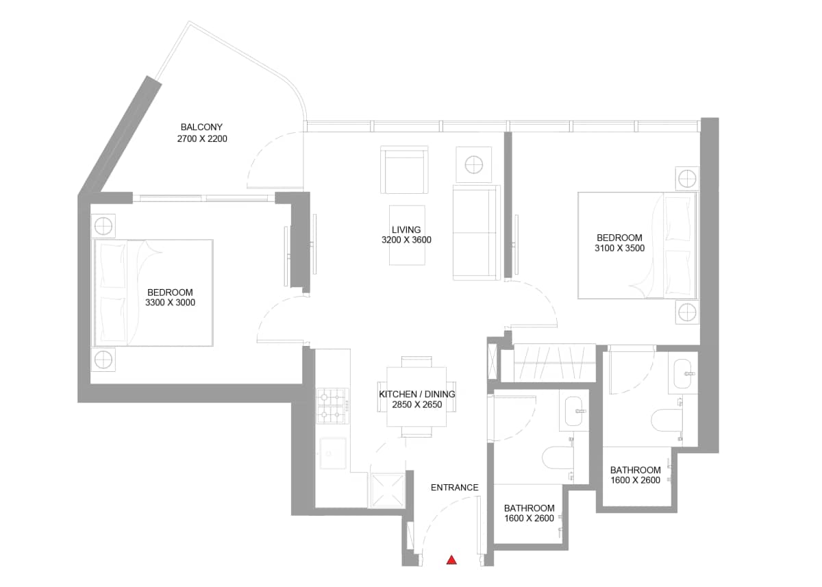 2 Bedroom