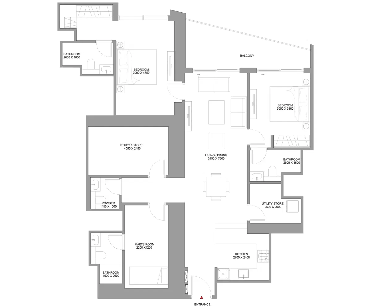 2 Bedroom -2