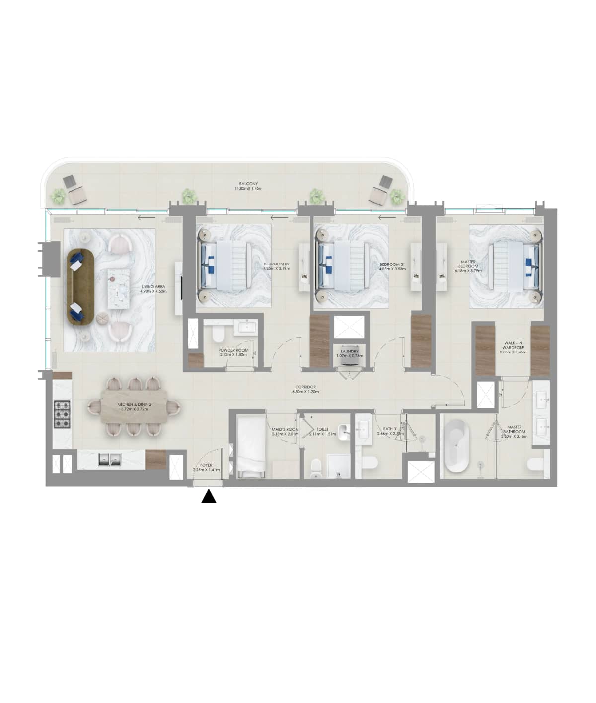 3 Bedroom Apartment