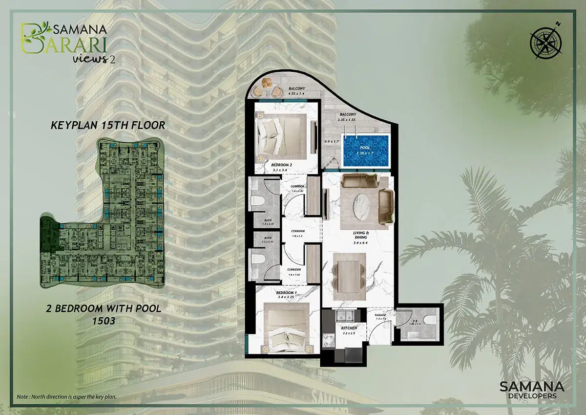 2 Bedroom Apartments