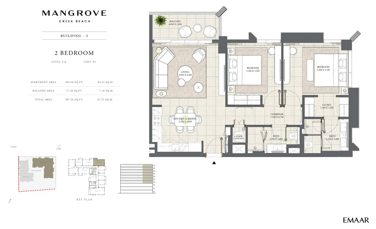 2 Bedroom Apartments