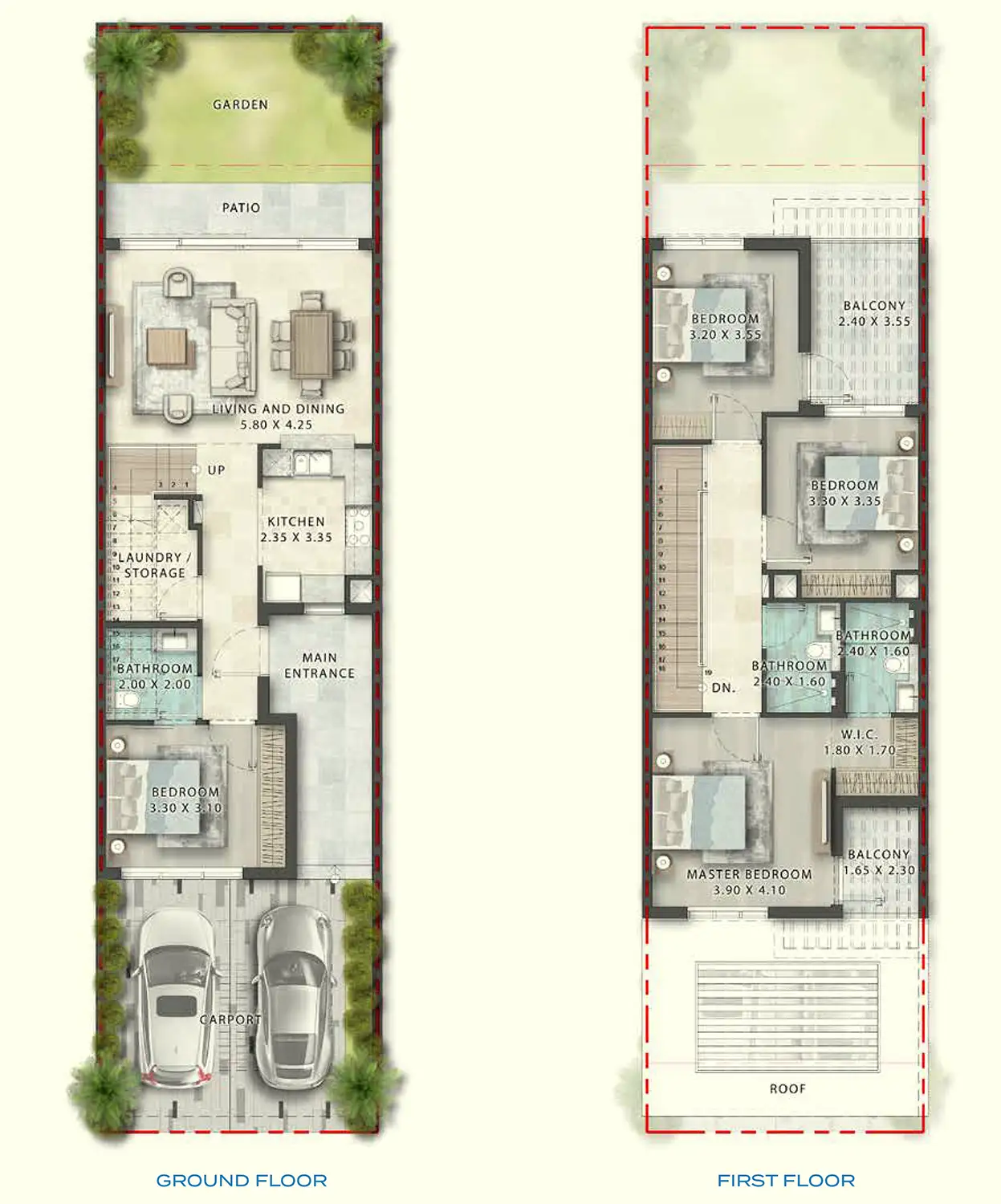 4 Bedroom Townhouses