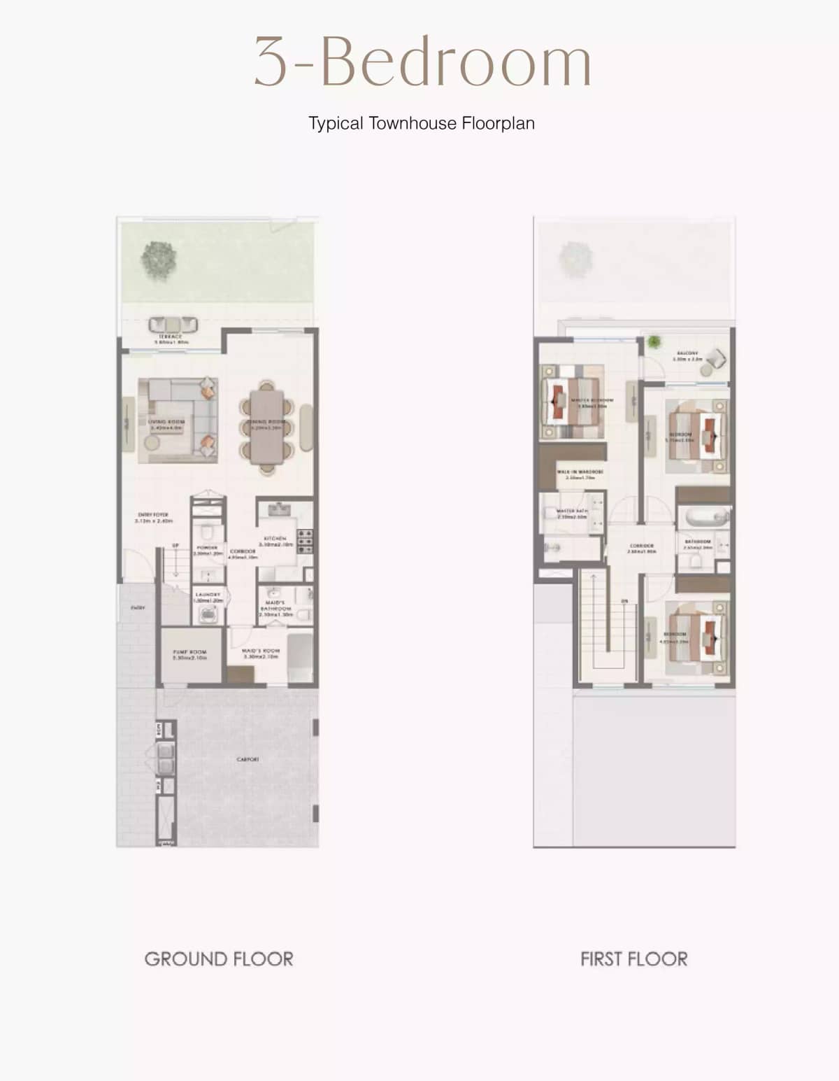 3 Bedroom Townhouses