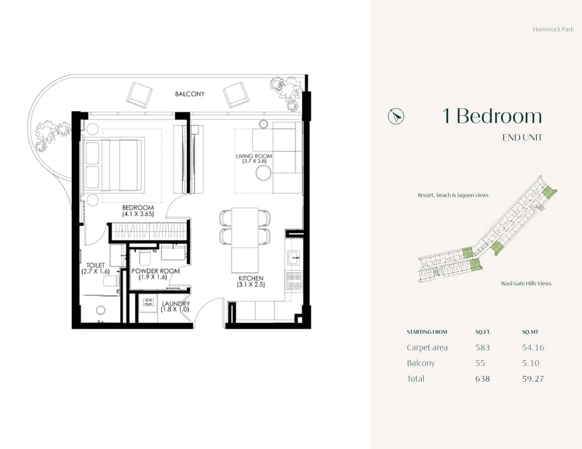 1 Bedroom Apartments