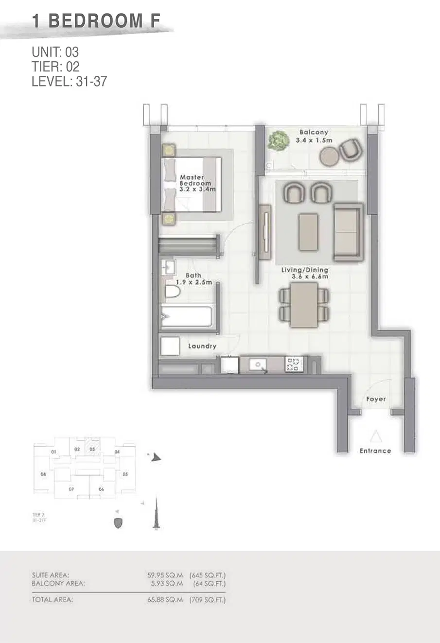 1 Bedroom Apartments