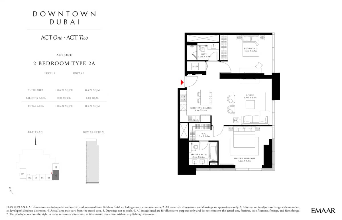 2 Bedroom Apartments