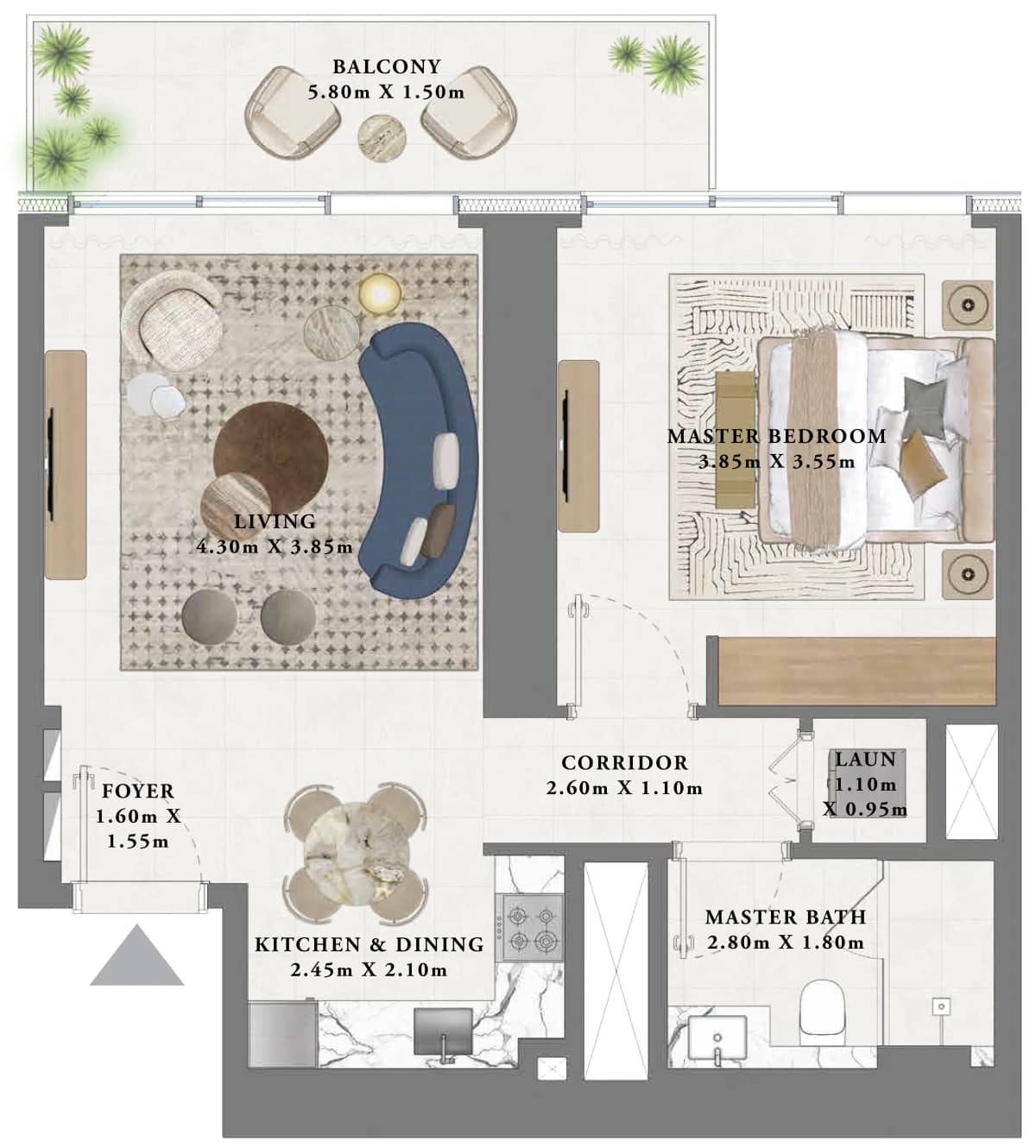 1 Bedroom Apartments