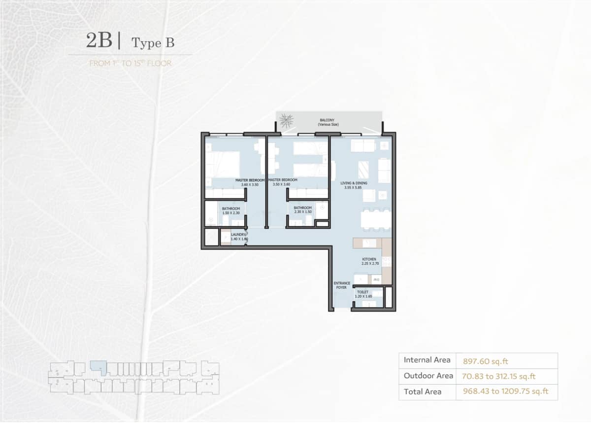 2 Bedroom Apartments