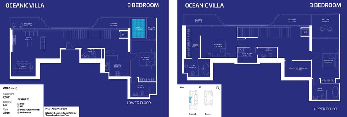 3 Bedroom Villas