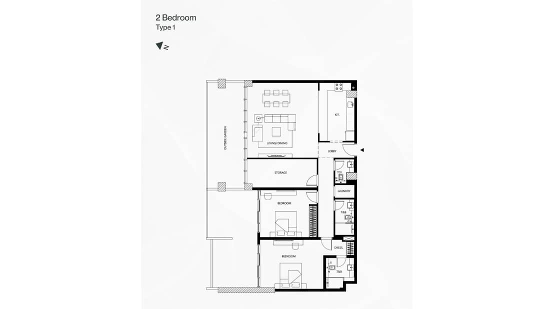 2 Bedroom Apartments