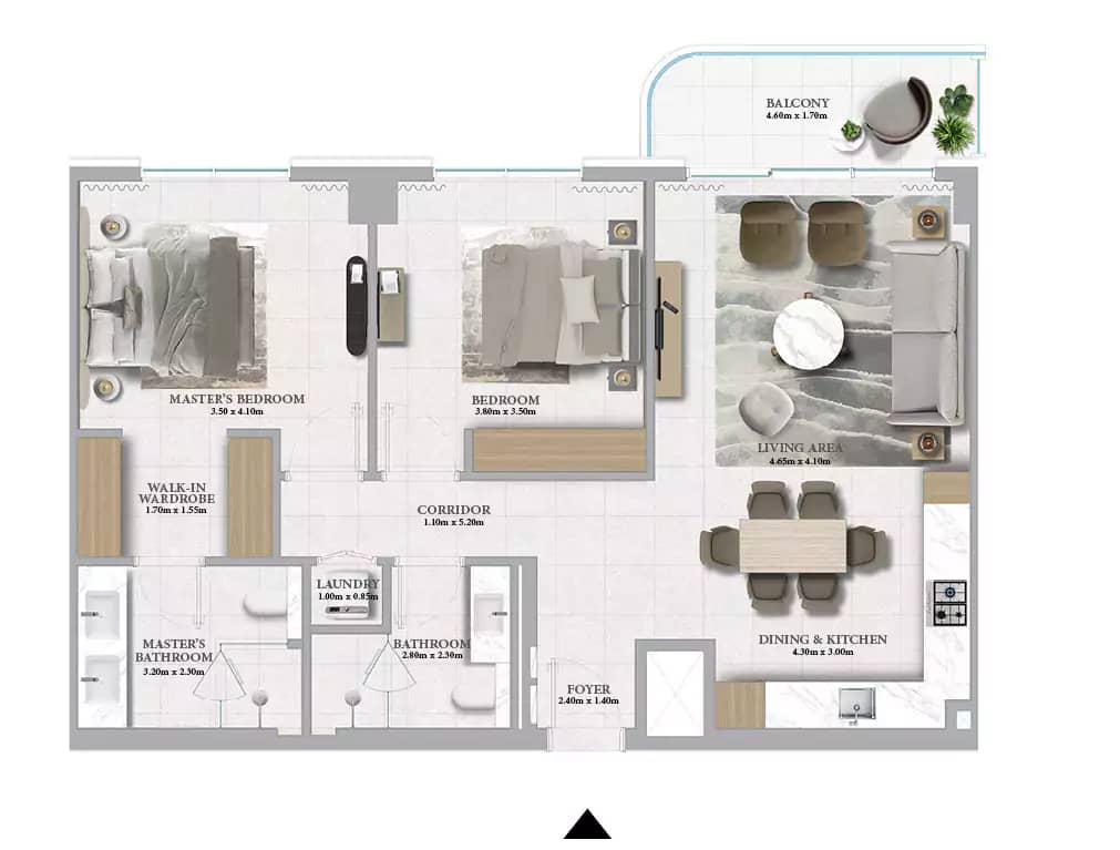 2 Bedroom Apartments