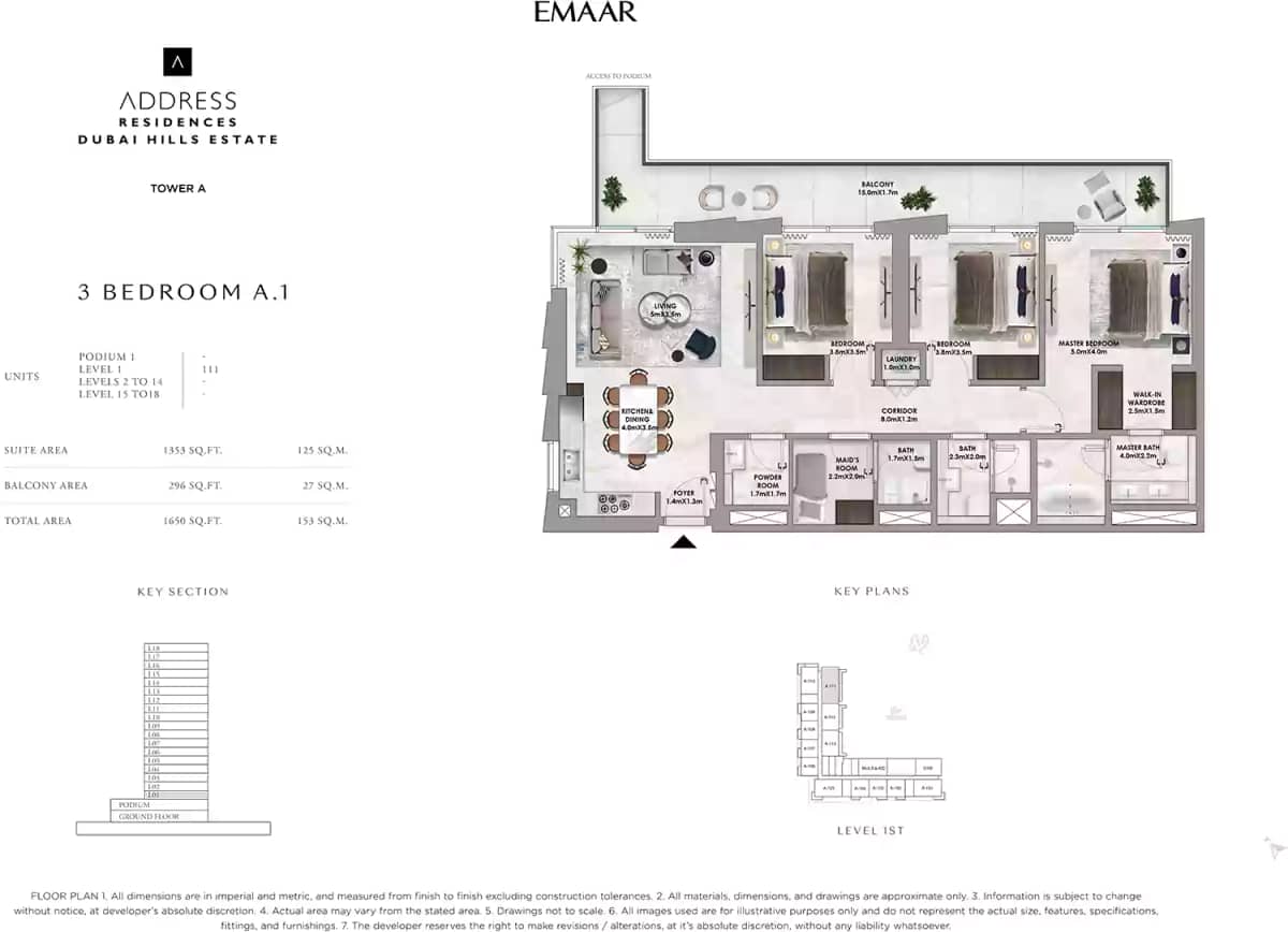 3 Bedroom Apartments