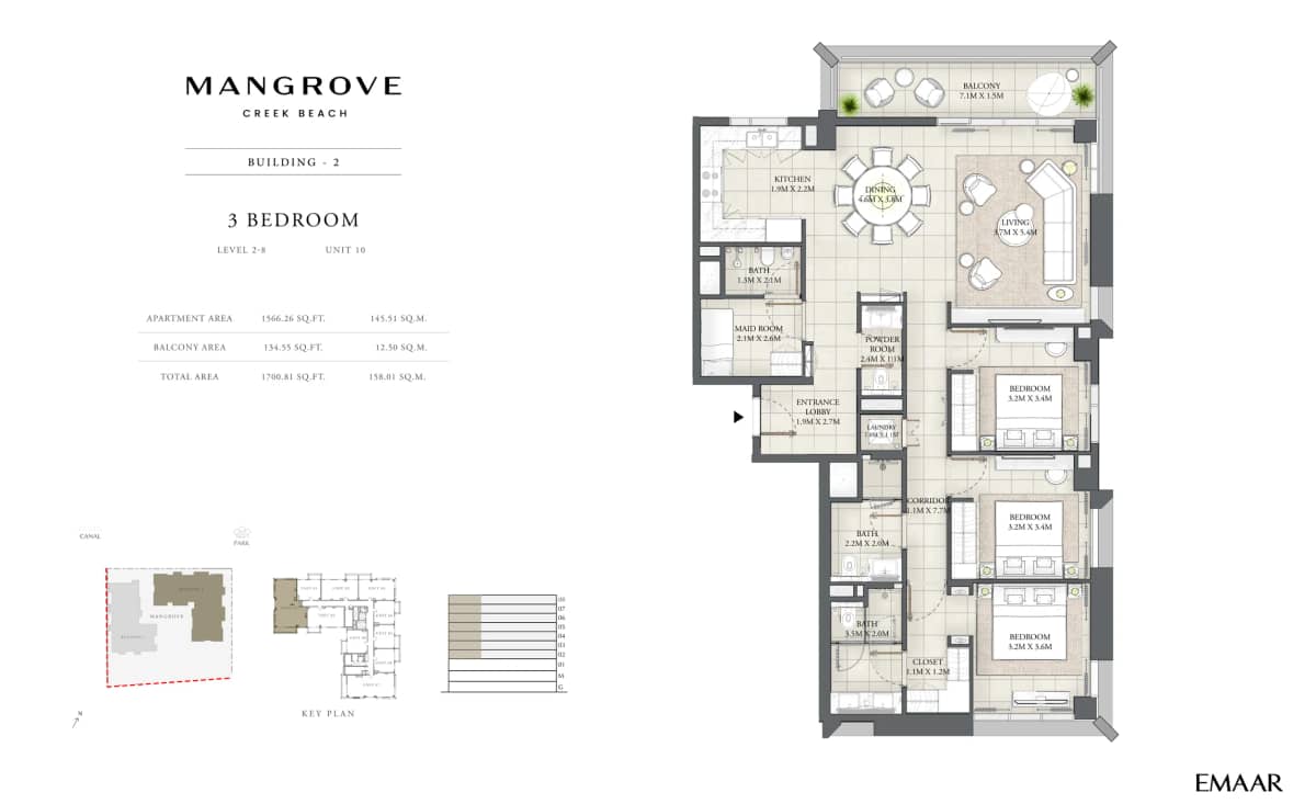 3 Bedroom Apartments