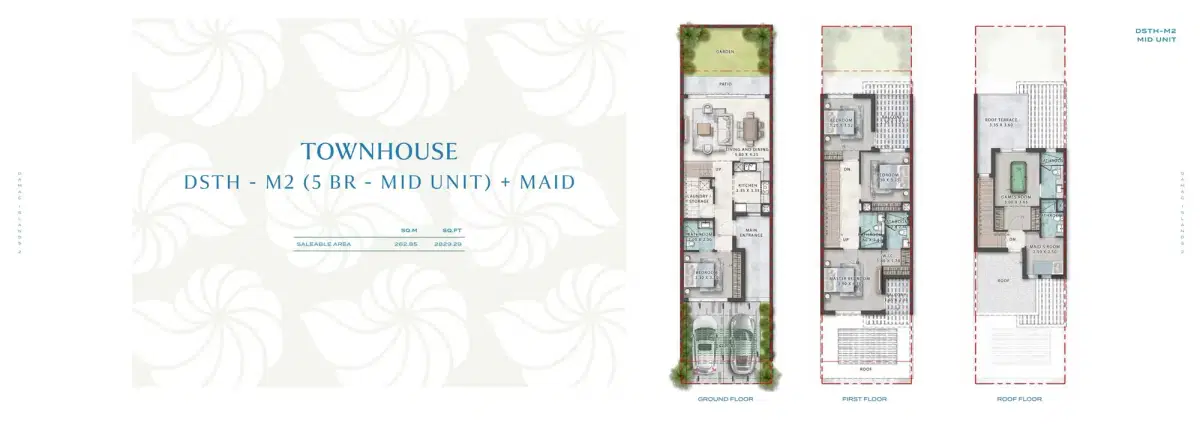 Damac Islands 2 Dubai by Damac | Luxury Townhouses & Villas 5 BR Townhouse Floor Plan