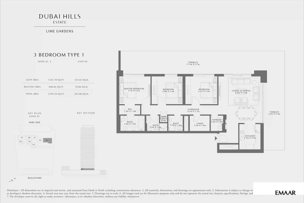 3 Bedroom Apartments