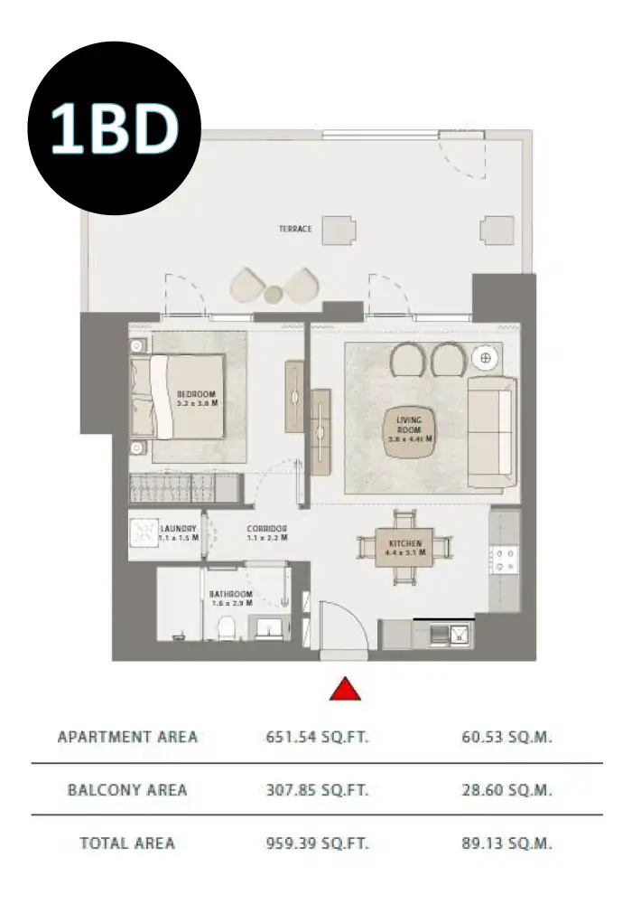 1 Bedroom Apartments
