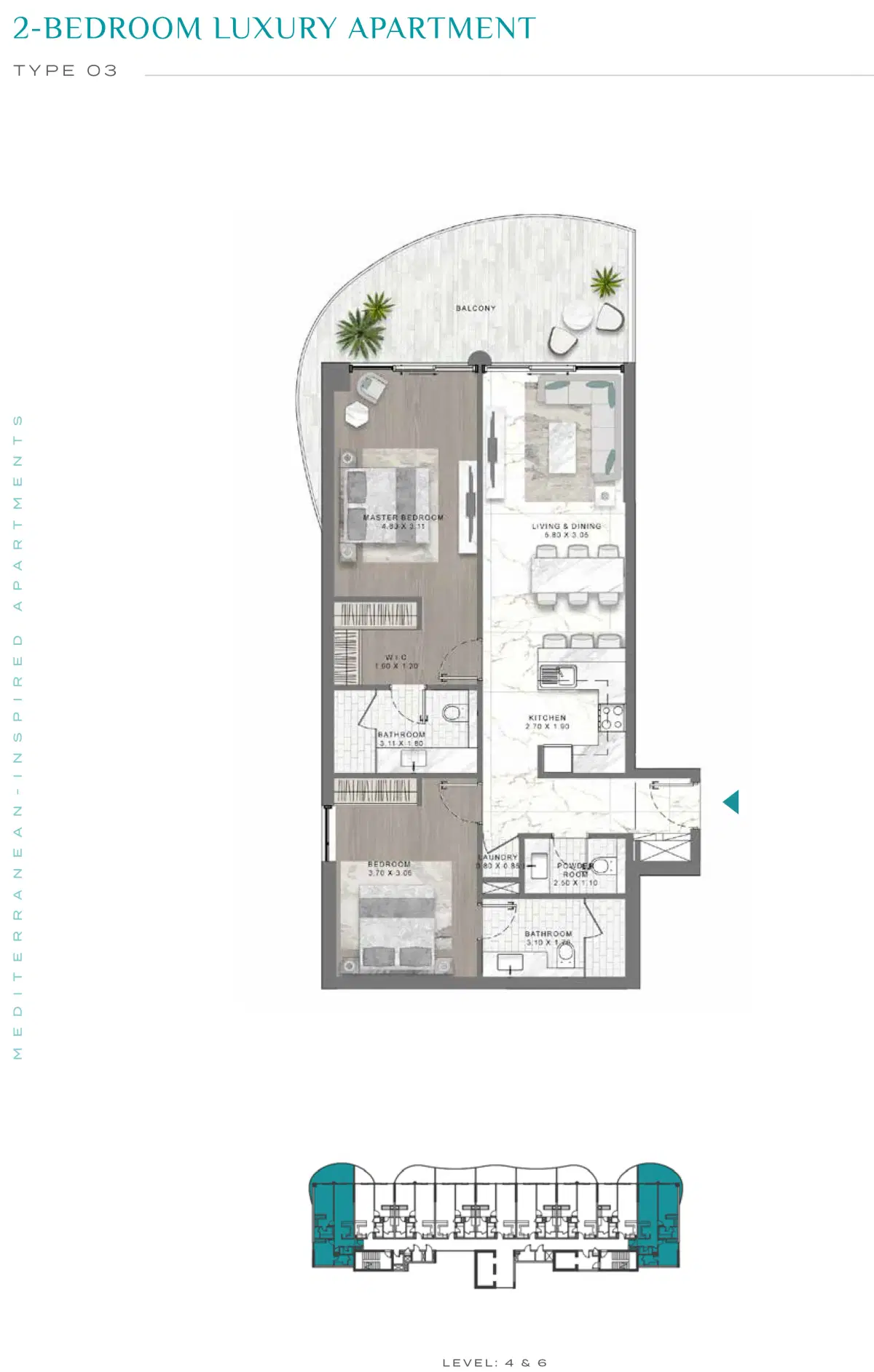 2 Bedroom Apartments