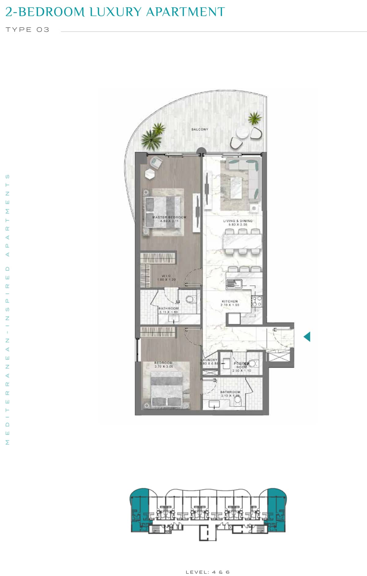 2 Bedroom Apartments