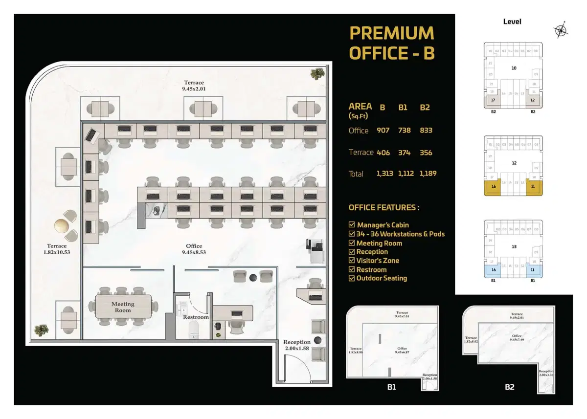 Shahrukz by Danube at Al Sufouh, Dubai Office Space Floor Plan