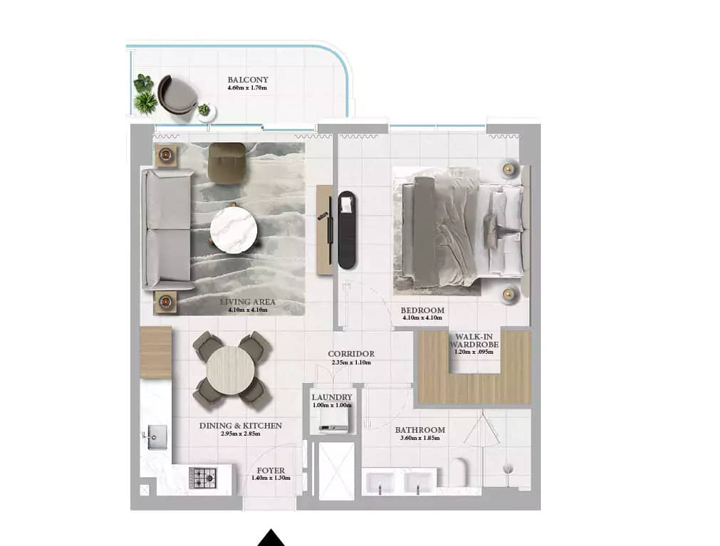 1 Bedroom Appartment