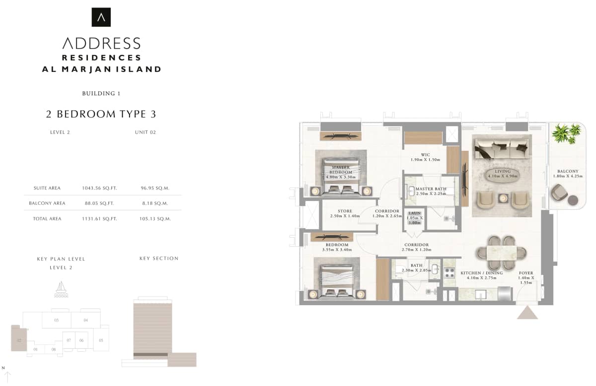 2 Bedroom Apartments