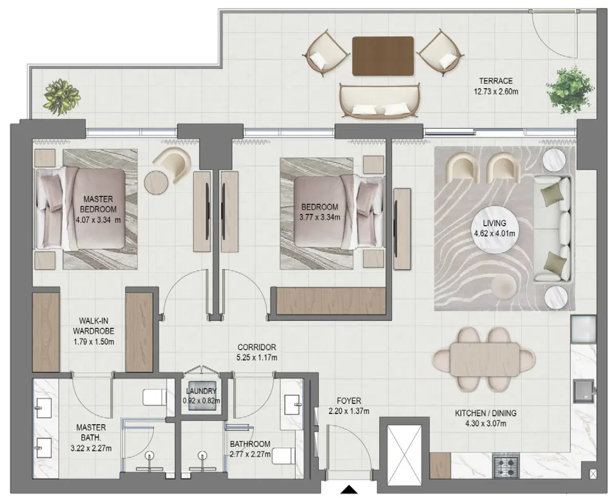 2 Bedroom Apartments