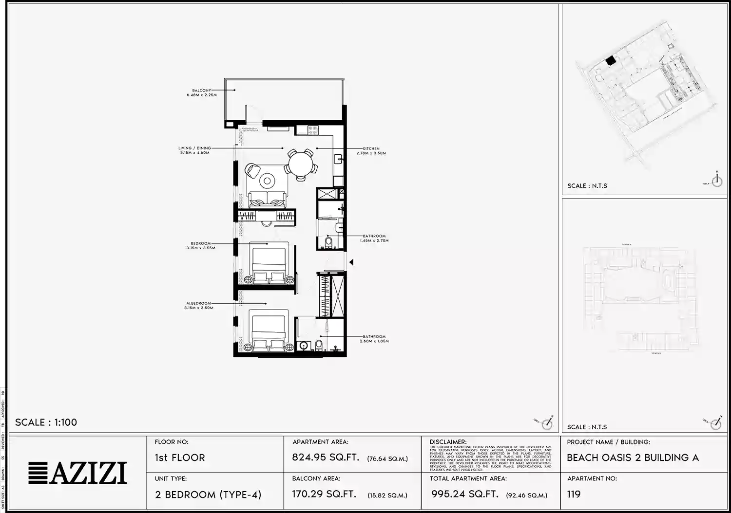 2 Bedroom Apartments