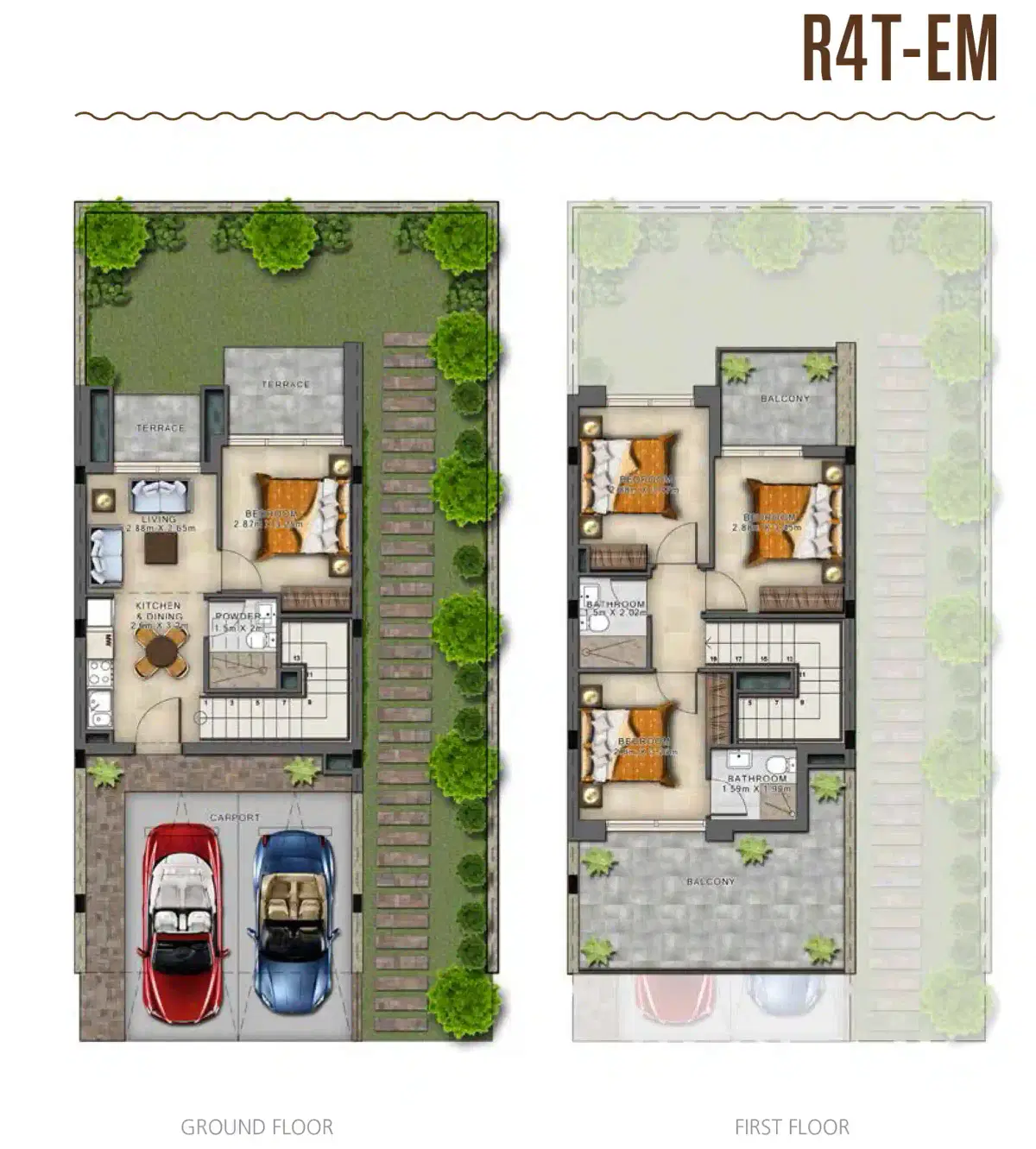 Sahara Villas 4 Bedroom Villas Floor Plan