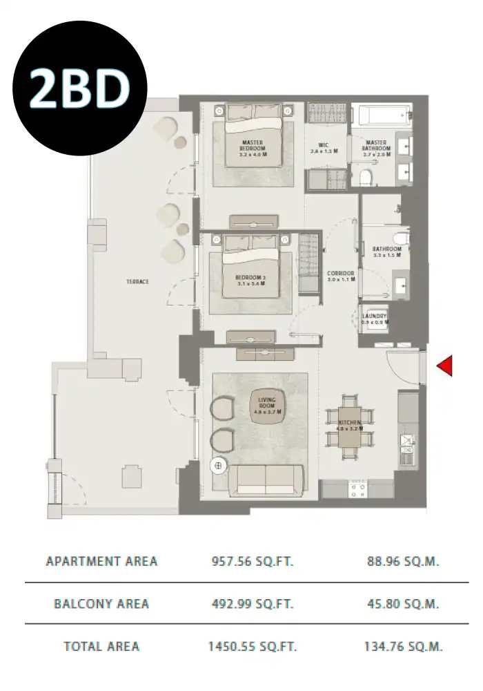 2 Bedroom Apartments
