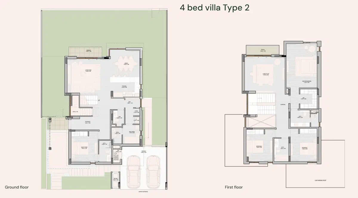Aldar Haven 4 BR Villa Floor Plan