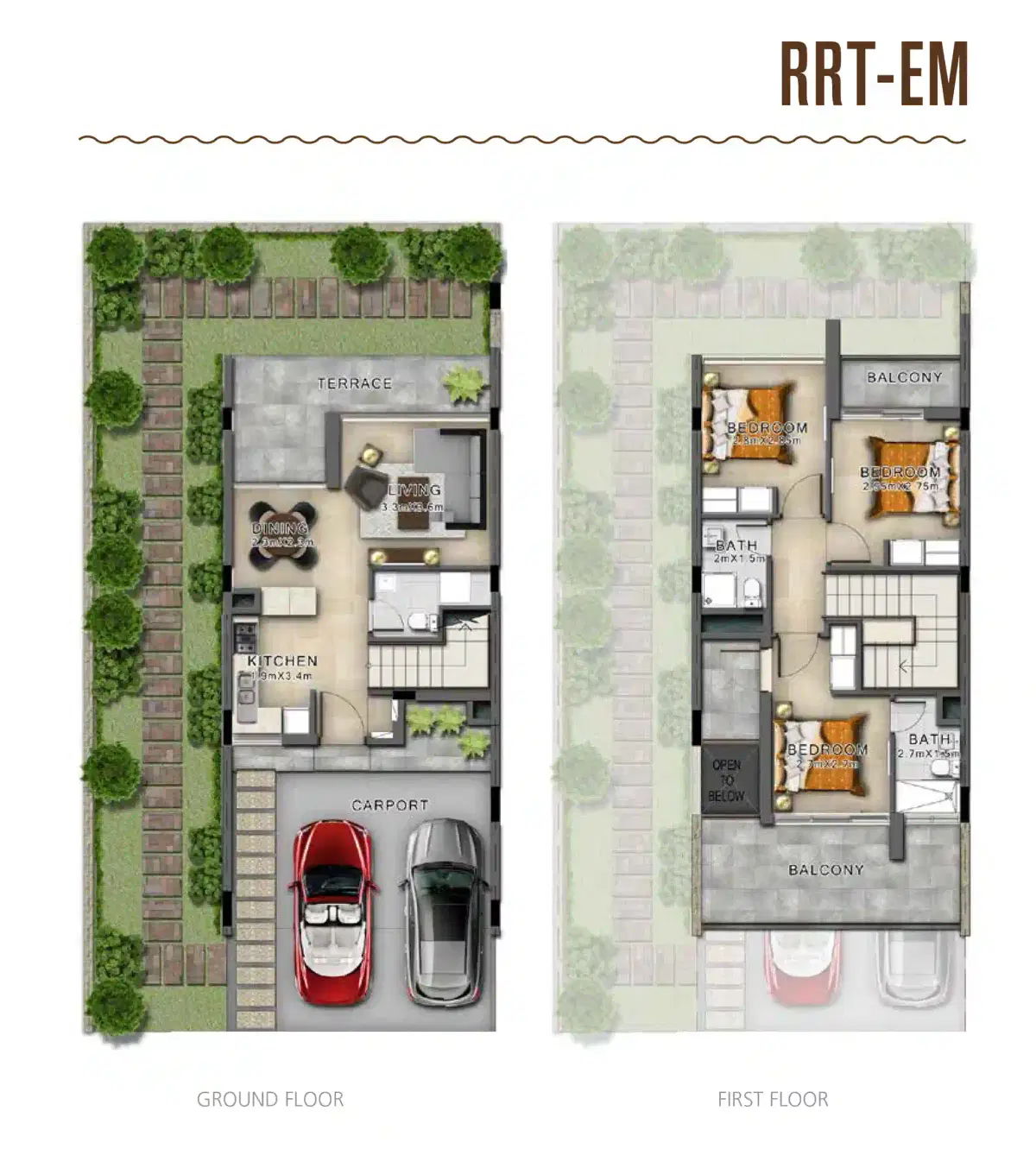 Sahara Villas 3 Bedroom Villas Floor Plan