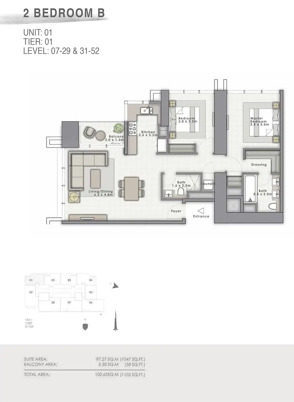 2 Bedroom Apartments