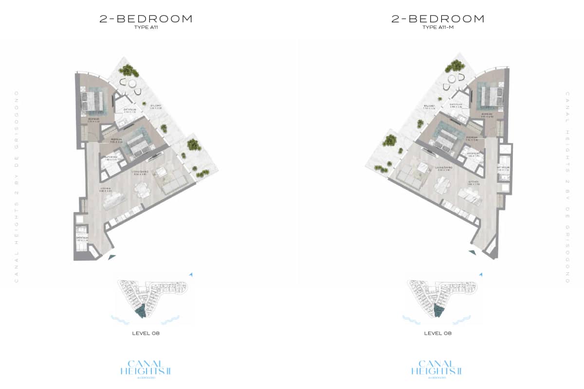 2 Bedroom Apartments