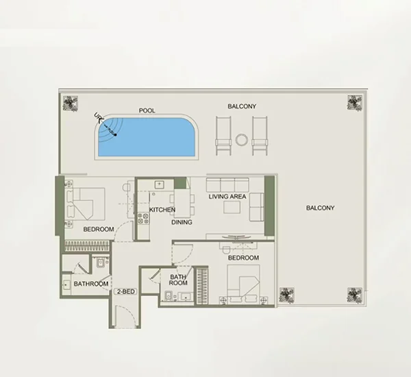 2 Bedroom Apartments