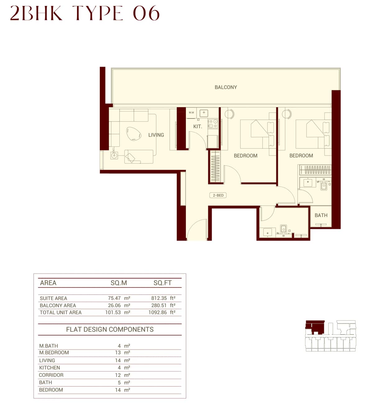 2 Bedroom Appartment Type-6