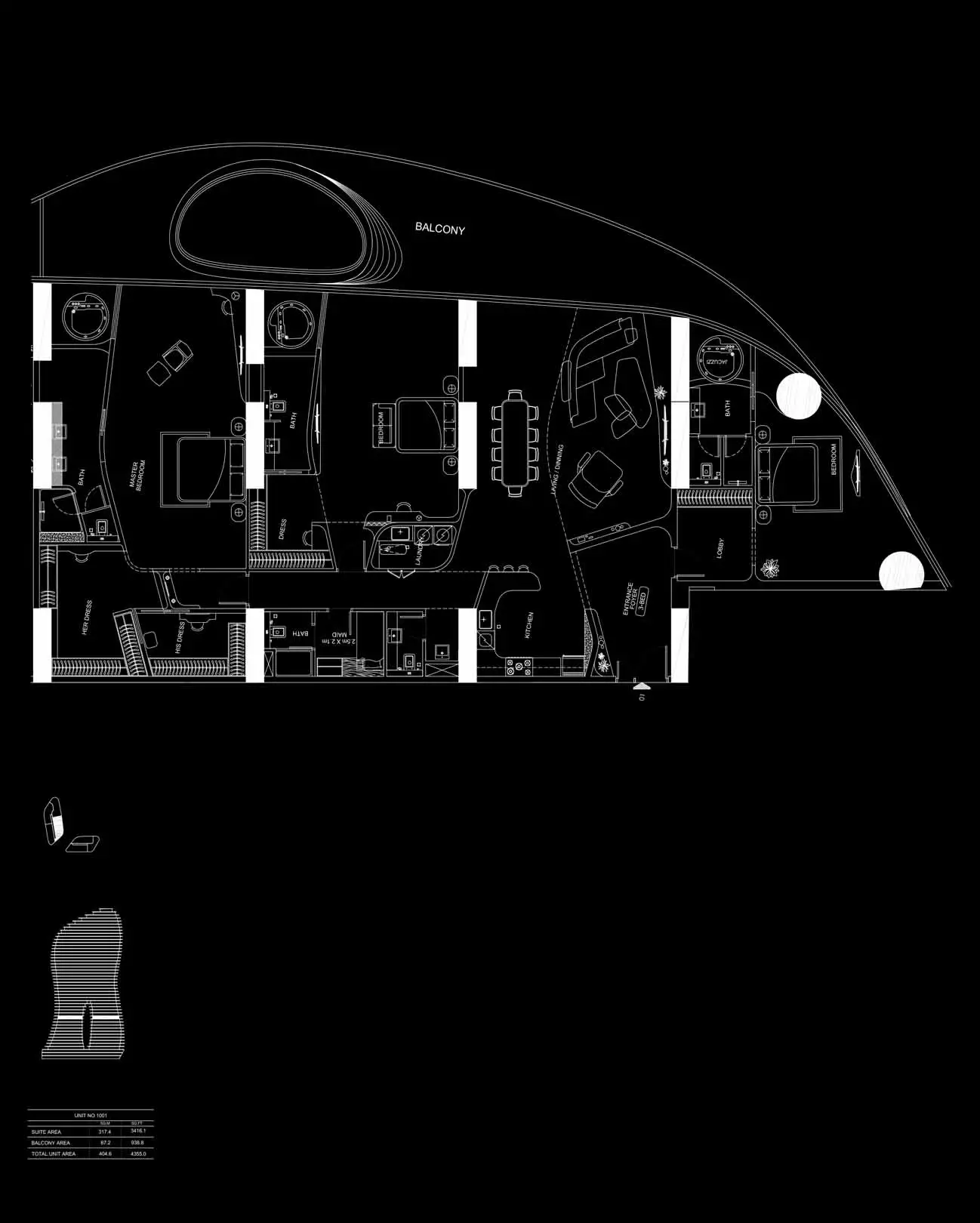 3 Bedroom Apartments