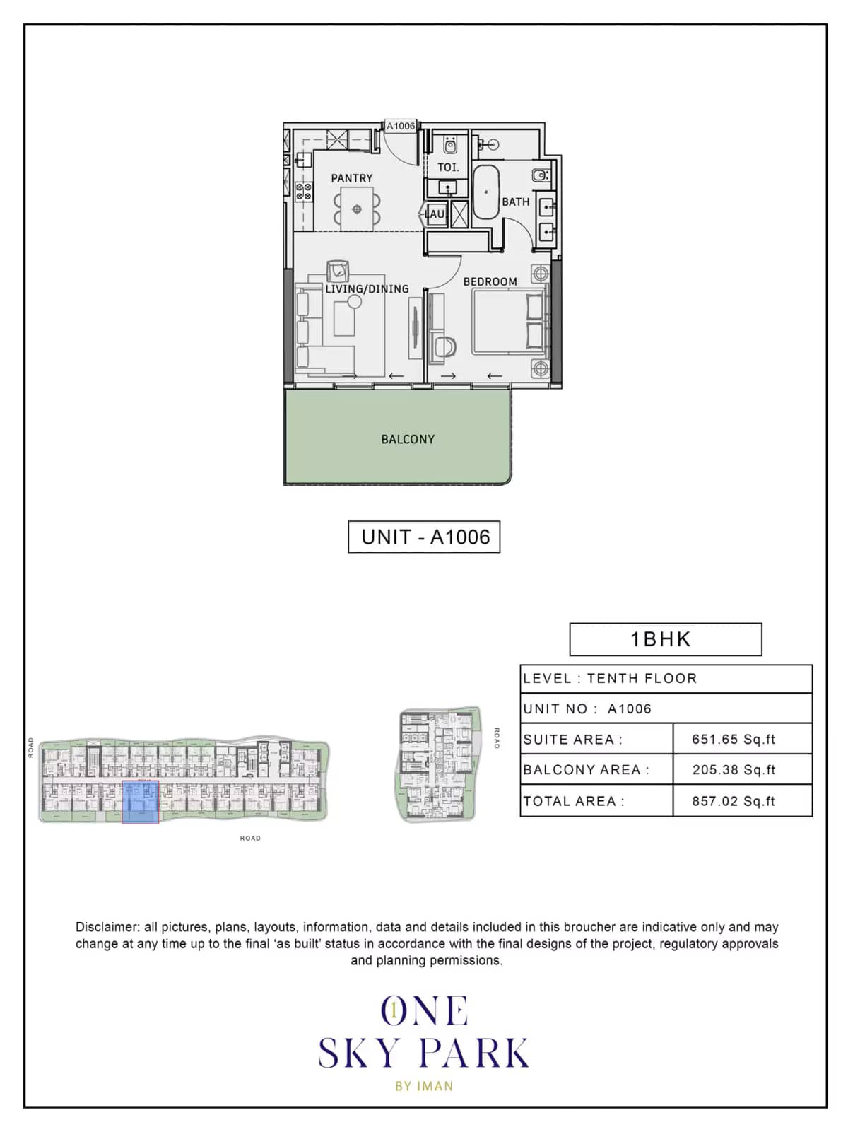 1 Bedroom Apartments
